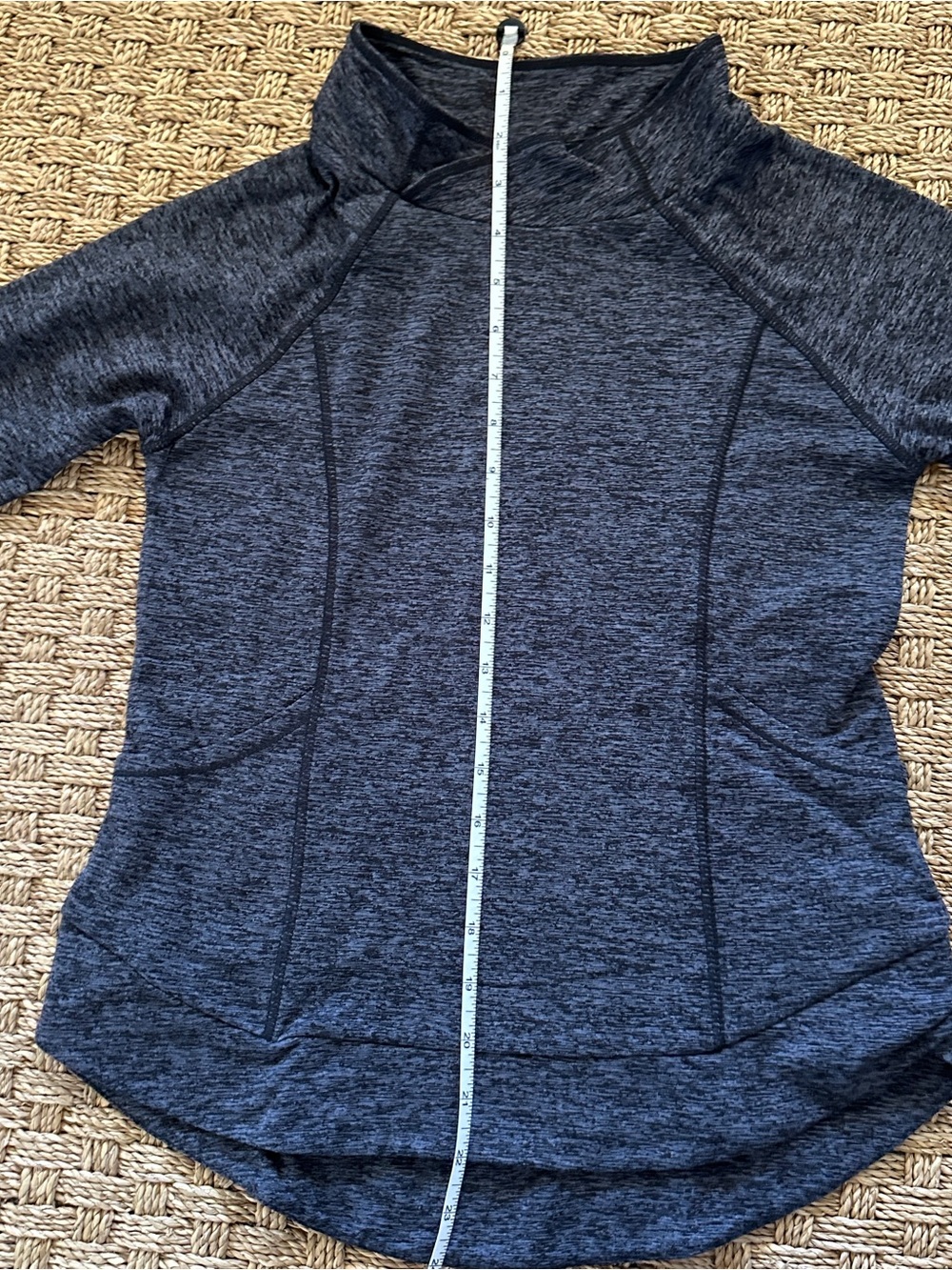 90 Degree by Reflex Sweatshirt Girls Large Size 12 Black Gray Cowl Neck - Picture 7 of 8